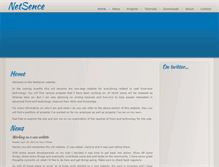 Tablet Screenshot of netsence.com